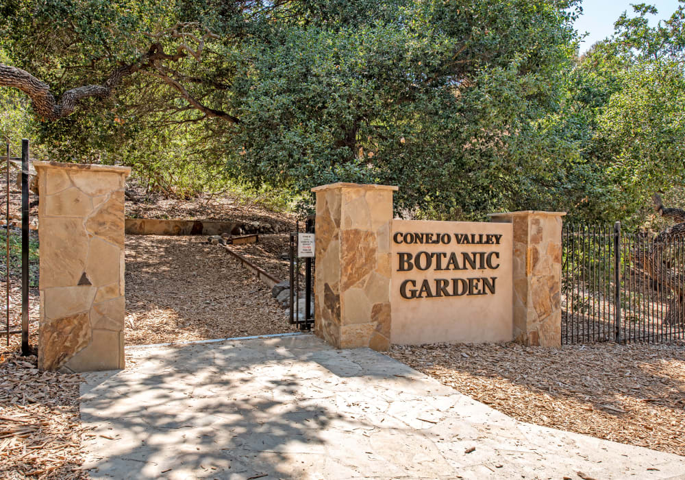 Entrance to the Conejo Valley Botanic Garden near Sofi Thousand Oaks in Thousand Oaks, California