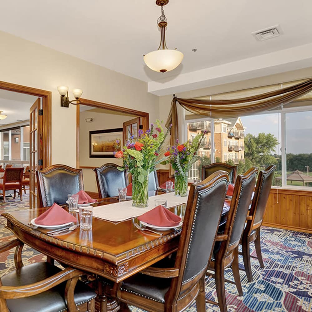 Formal Dining Area at Hillcrest of Loveland in Loveland, Colorado