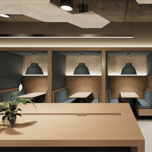 Co-working spaces at Landmark at Dublin in Dublin, Pennsylvania