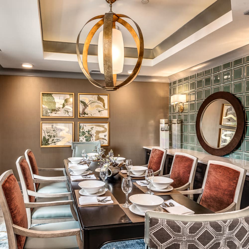 Private dining room at Anthology of Wildwood in Wildwood, Missouri