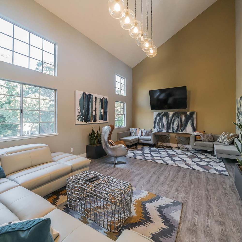 Clubhouse TV room at Bay Village in Vallejo, California