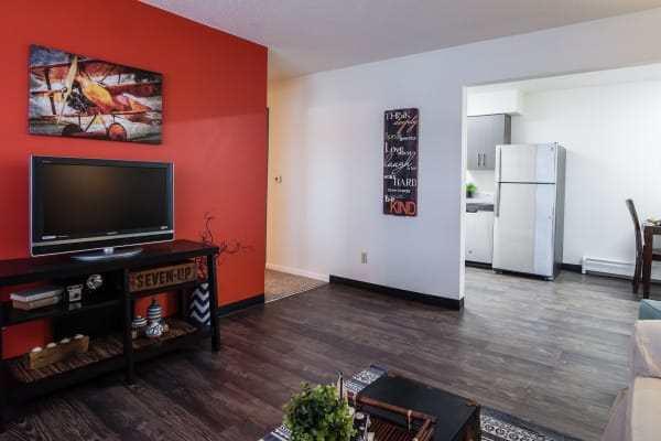 Spacious living area at South Meadow in Ames, Iowa.