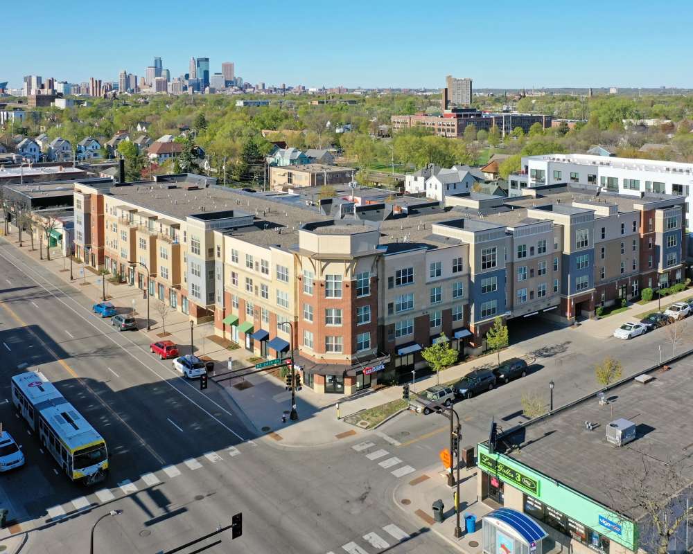 Top view at Central Avenue Lofts in Northeast Minneapolis, Minnesota 