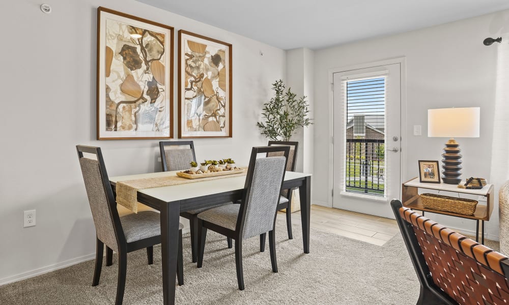 Dining room at Center 301 Apartments in Belton, Missouri