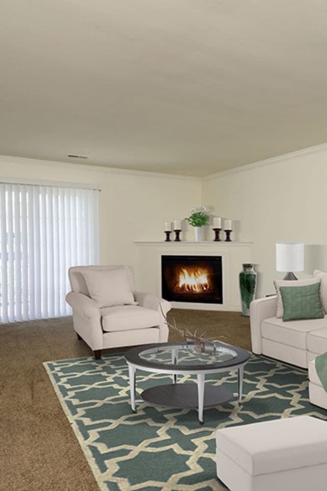Living room at Cannon Mills & Westover in Dover, Delaware
