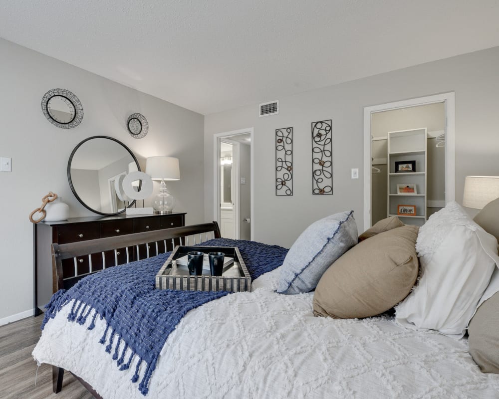 Bedroom at The Fredd Townhomes in San Antonio, Texas