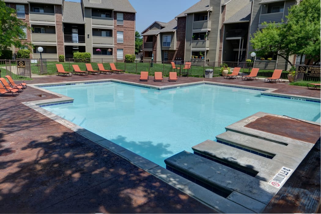 Swimming pool at Newport Apartments in Amarillo, Texas