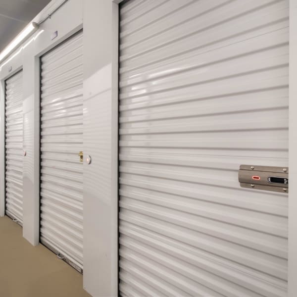 Interior self storage units at StorQuest Self Storage in Long Beach, California