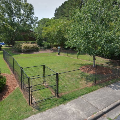 Dog park at Bennett in Greenville, North Carolina