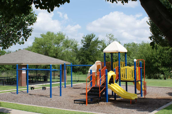 Kid's park in Carrollton Park of North Dallas