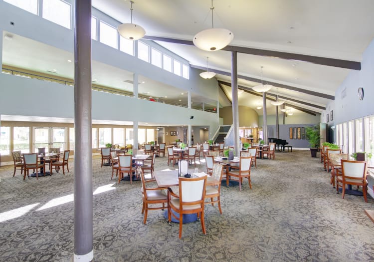 Comfortable dining table at Citrus Place in Riverside, California