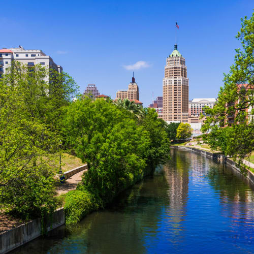 Beautiful river near Sonterra Heights in San Antonio, Texas