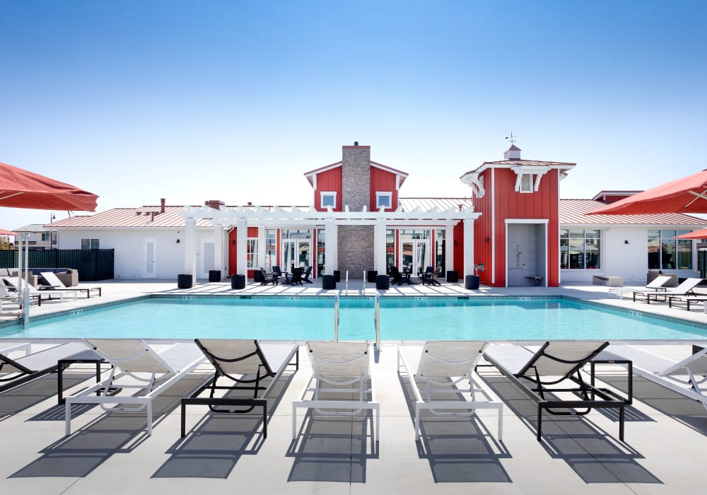 Pool at Azure Apartment Homes in Santa Maria, California