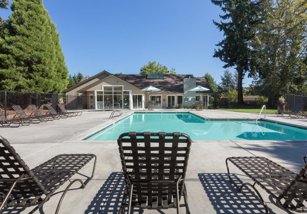 Our community pool at Timbers at Tualatin in Tualatin, Oregon