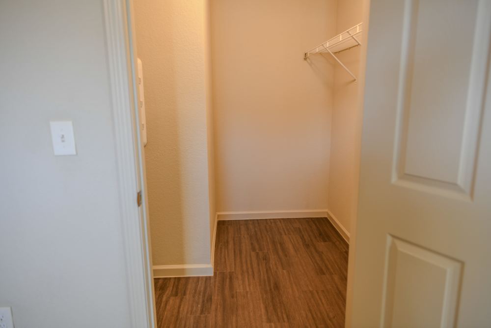 Walk-in closet at Tupelo Ridge in Warner Robins, Georgia
