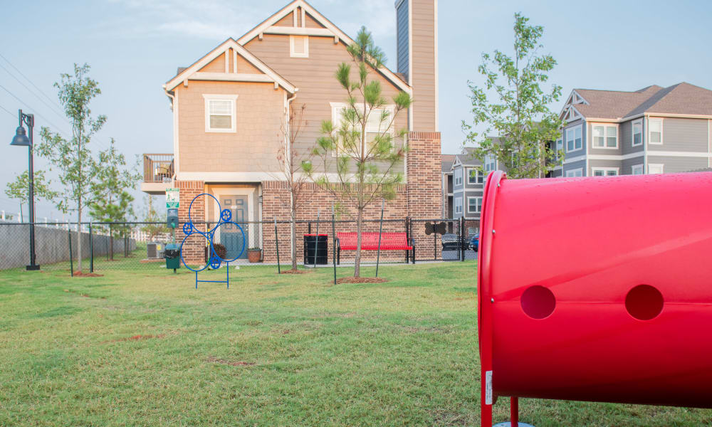 Dog park at Artisan Crossing in Norman, Oklahoma