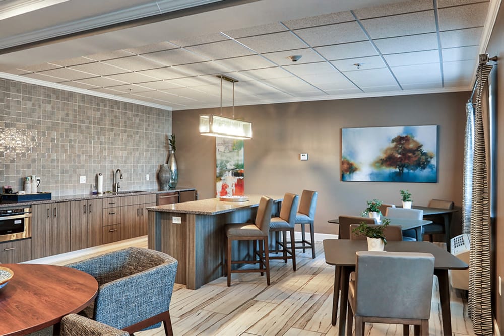 Luxury clubhouse at Villa Capri Apartments in Rochester, New York