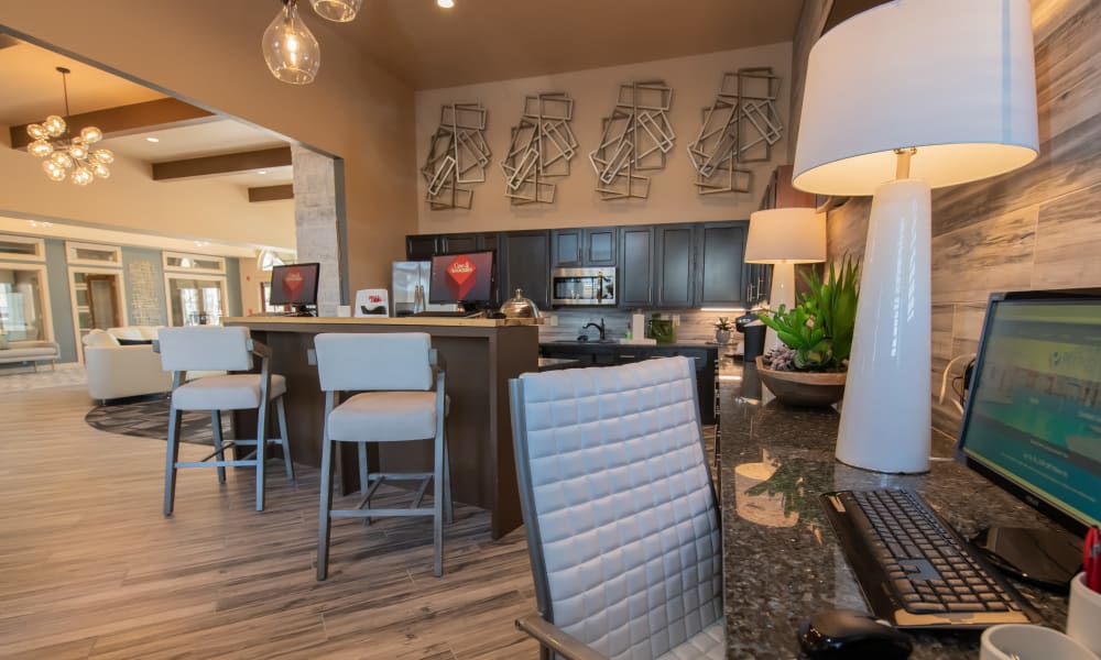 Clubhouse at Portico at Friars Creek Apartments in Temple, Texas