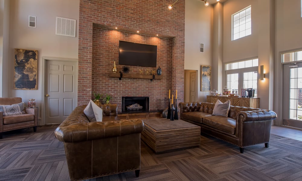 Lounge area at The Remington Apartments in Wichita, Kansas