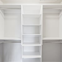 Walk-in closet space at Seacrest in Katy, Texas