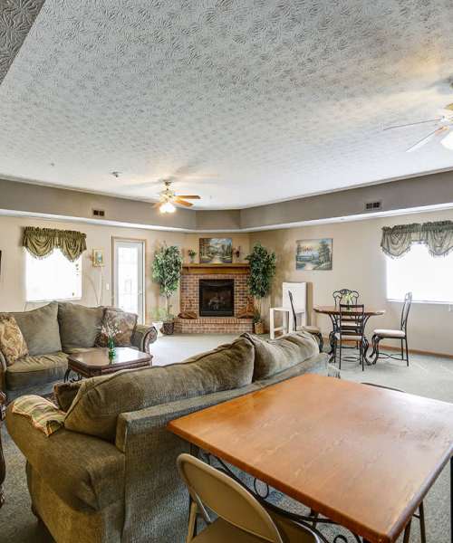 Community room  at Quail Meadow Senior Living in Fostoria, Ohio
