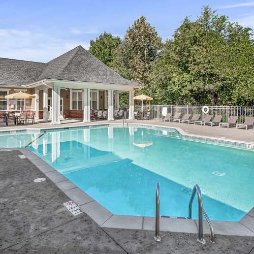 Saltwater pool at Avalon At Sweeten Creek in Arden, North Carolina