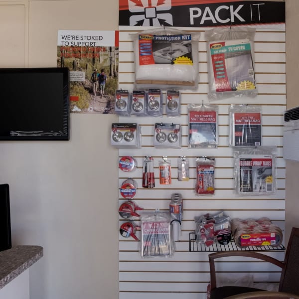 Packing supplies available at StorQuest Self Storage in Phoenix, Arizona