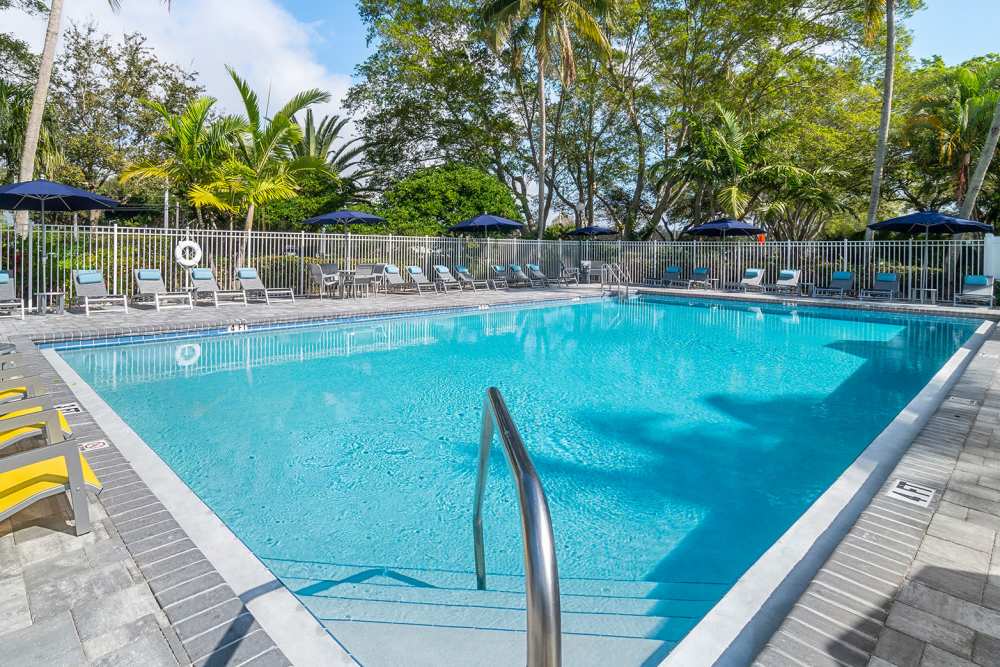 Inground community pool at Boynton Place Apartments in Boynton Beach, Florida