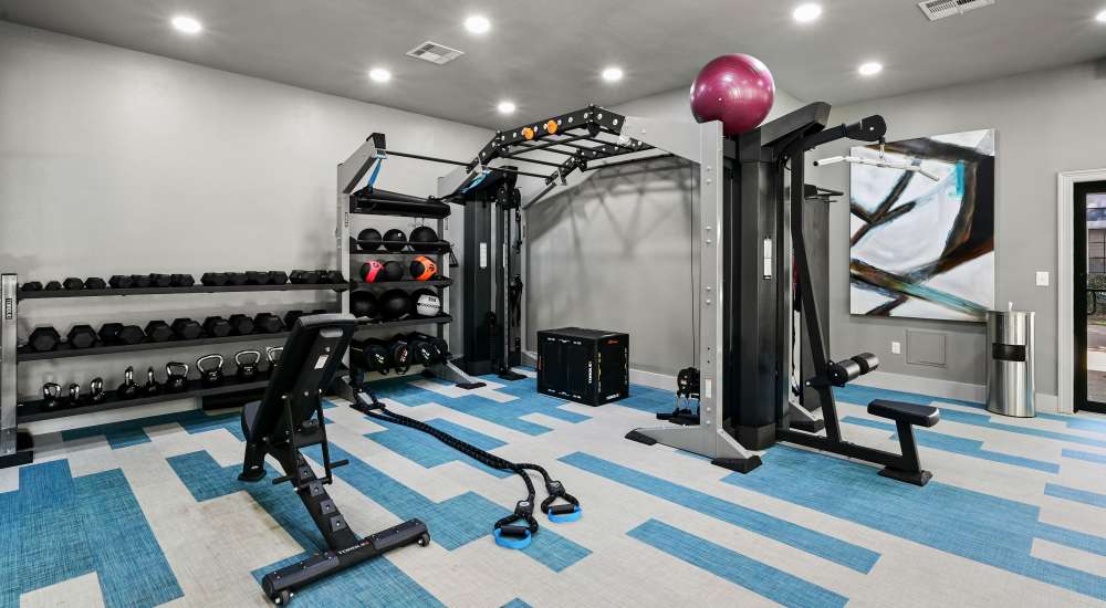 Community exercise center at Seacrest in Katy, Texas