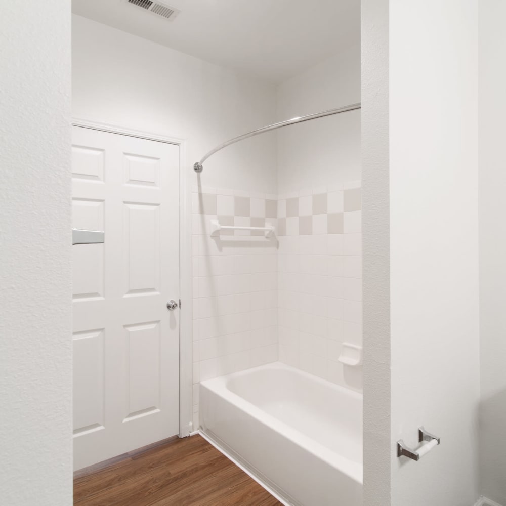 Renovated Bathroom at Avemore Apartment Homes in Charlottesville, Virginia