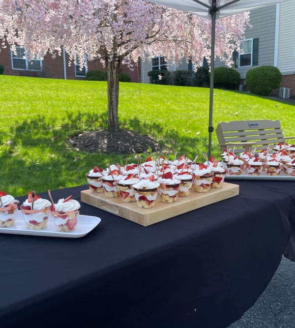 Delicious fruits in a cup at Traditions of Hanover in Bethlehem, Pennsylvania