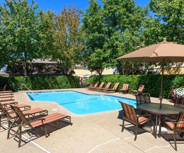 Swimming pool at Heather Ridge in Orangevale, California