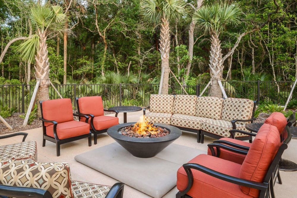 Firepit at Evander Square in Celebration, Florida