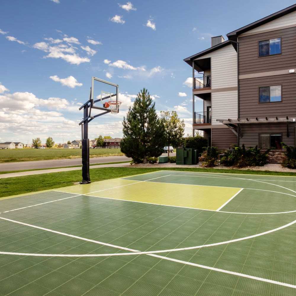 Basketball court at InterUrban Apartments in Billings, Montana