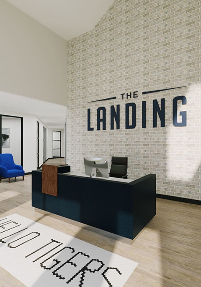 Front desk at The Landing at CoMo in Columbia, Missouri