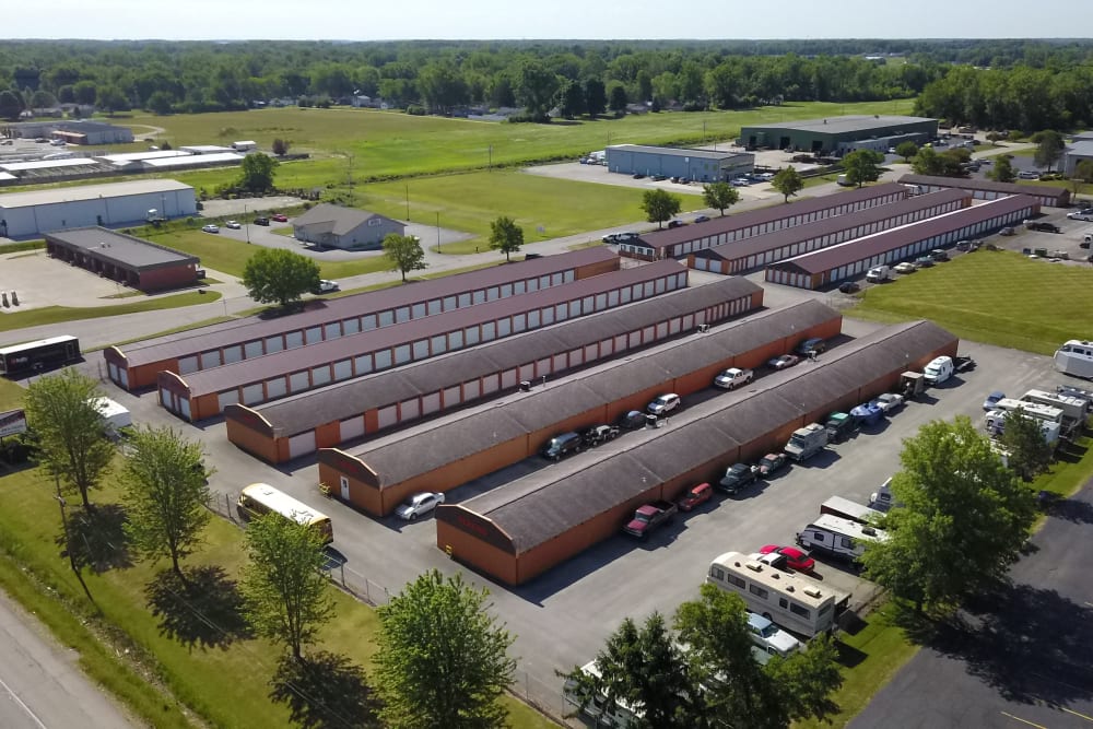 Aerial view of StayLock Storage in Fort Wayne, Indiana