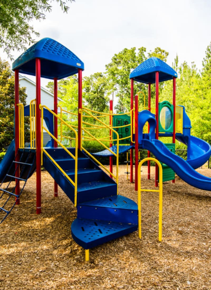 Enclosed children's playground area at Marquis on Cary Parkway in Morrisville, North Carolina