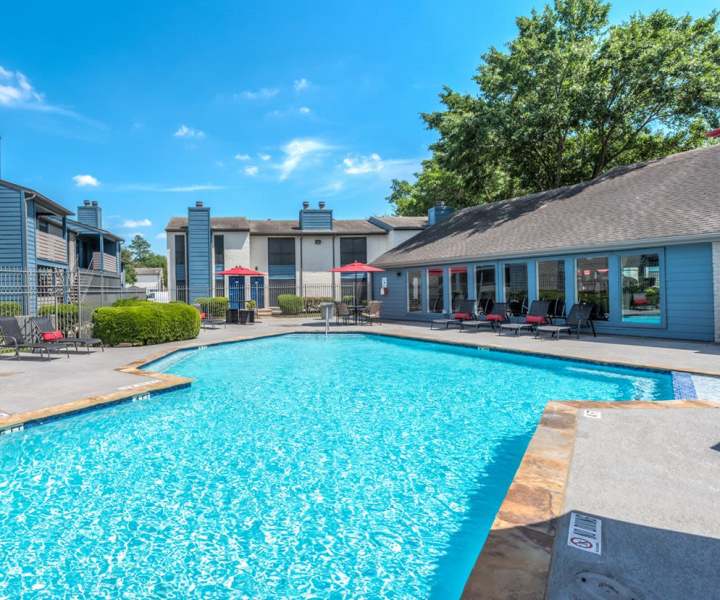 Pool at Warwick at Westchase in Houston, Texas 