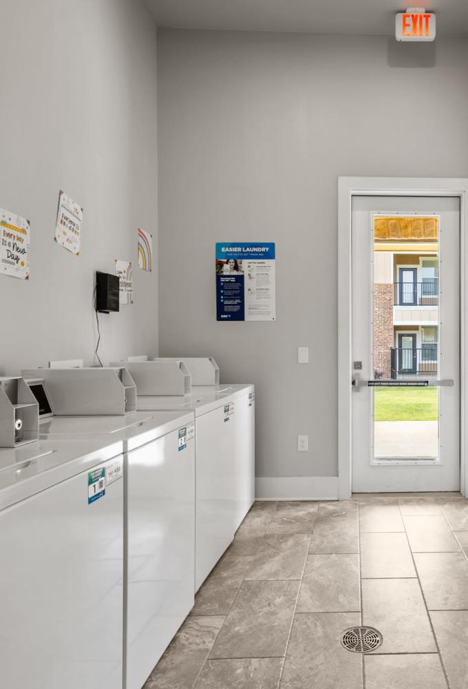 Laundry facility at Harvest Creek in Marshall, Texas