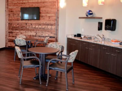 cafe dining area at Aspen Valley Senior Living in Boise, Idaho