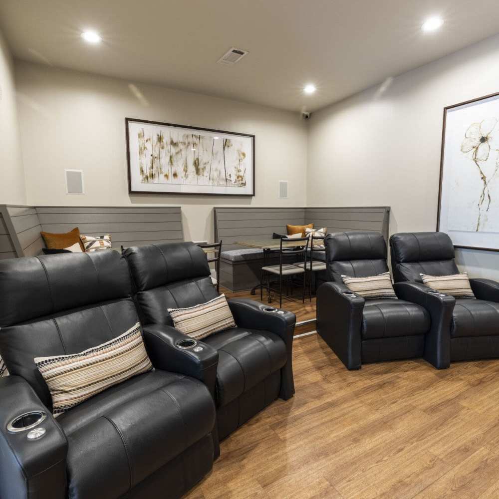 Media room at Preserve At Columbus Park in Columbus, Georgia
