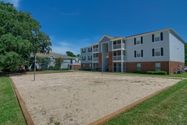 Volleyball court at The Grove in Biloxi, Mississippi