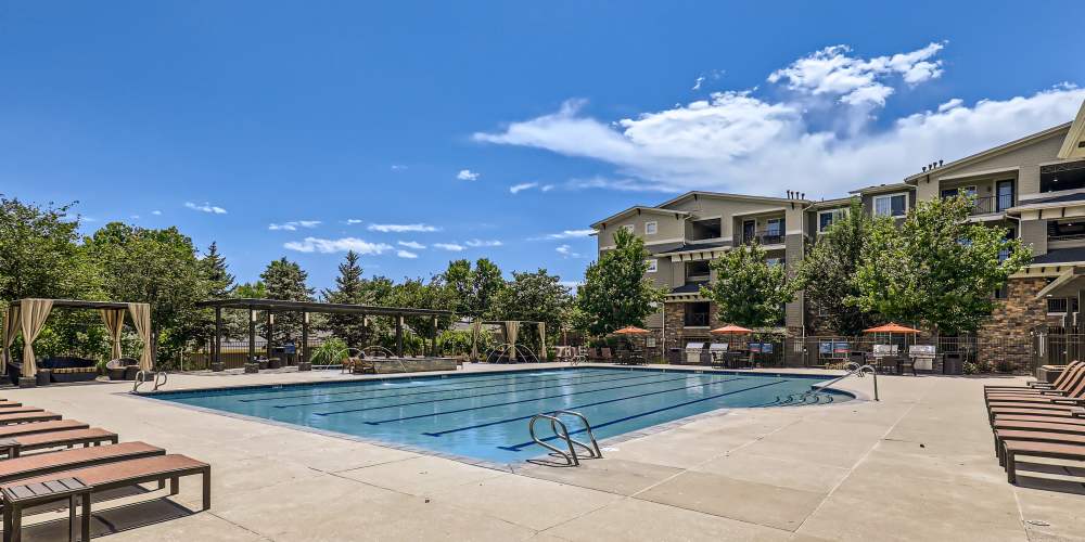 Swimming pool at Panorama at Arvada Ridge in Arvada,Colorado