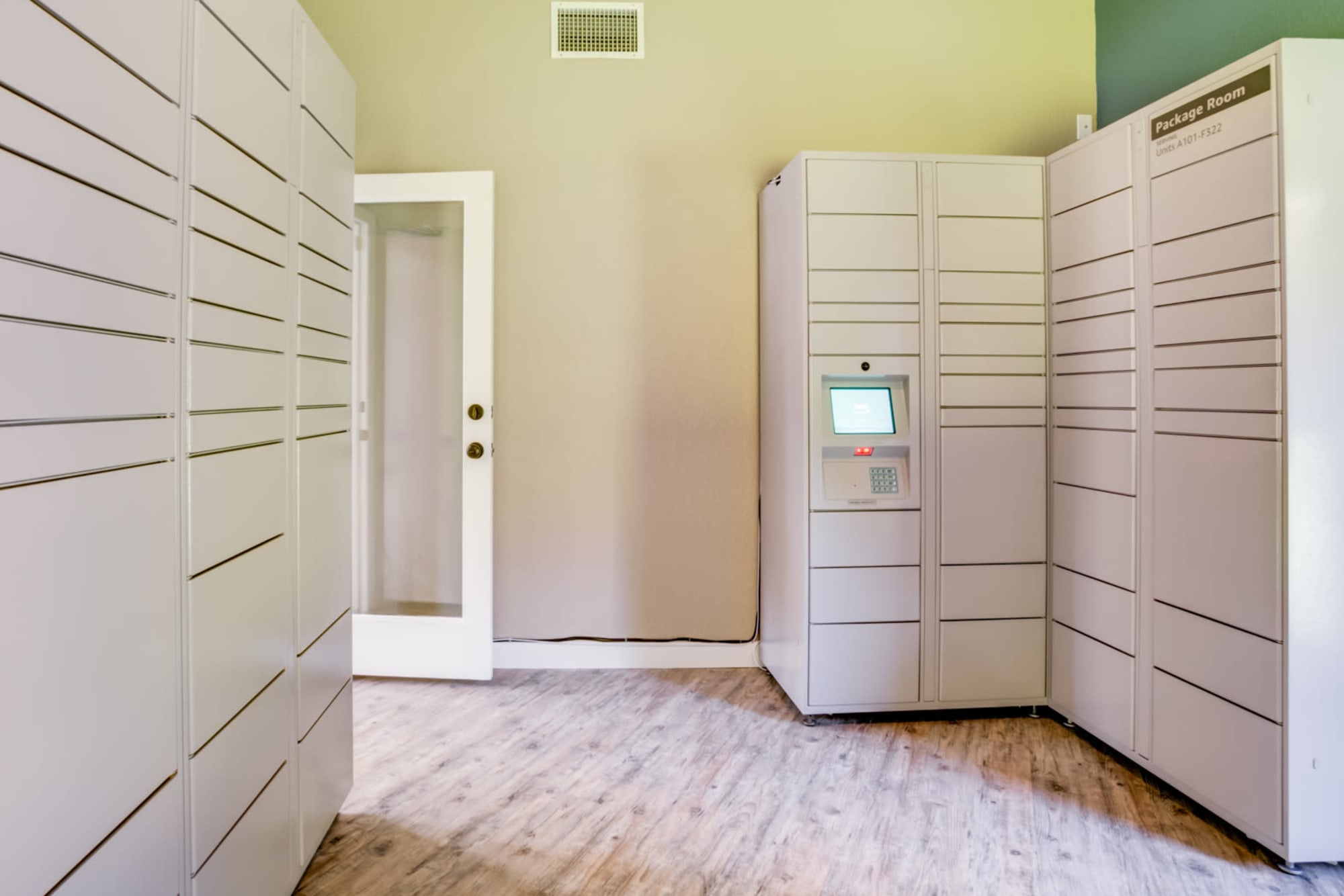 24-hour package lockers at Serramonte Ridge Apartment Homes in Daly City, California