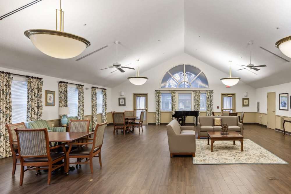 Community common room of Randolph Village Senior Apartments in Silver Spring, Maryland