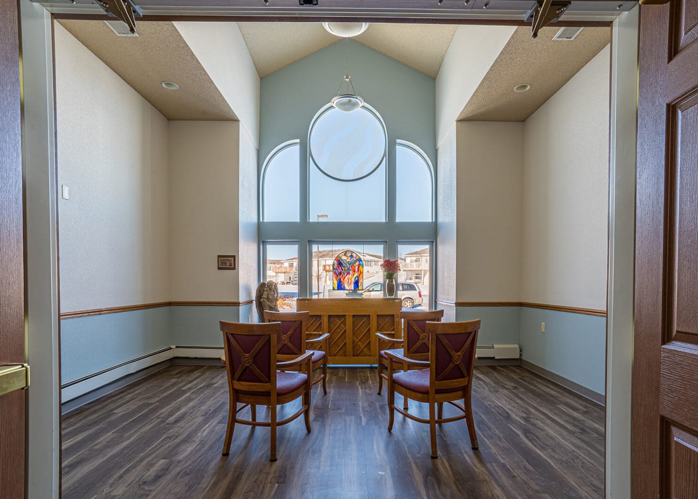 On site chapel at Traditions of Owatonna in Owatonna, Minnesota.