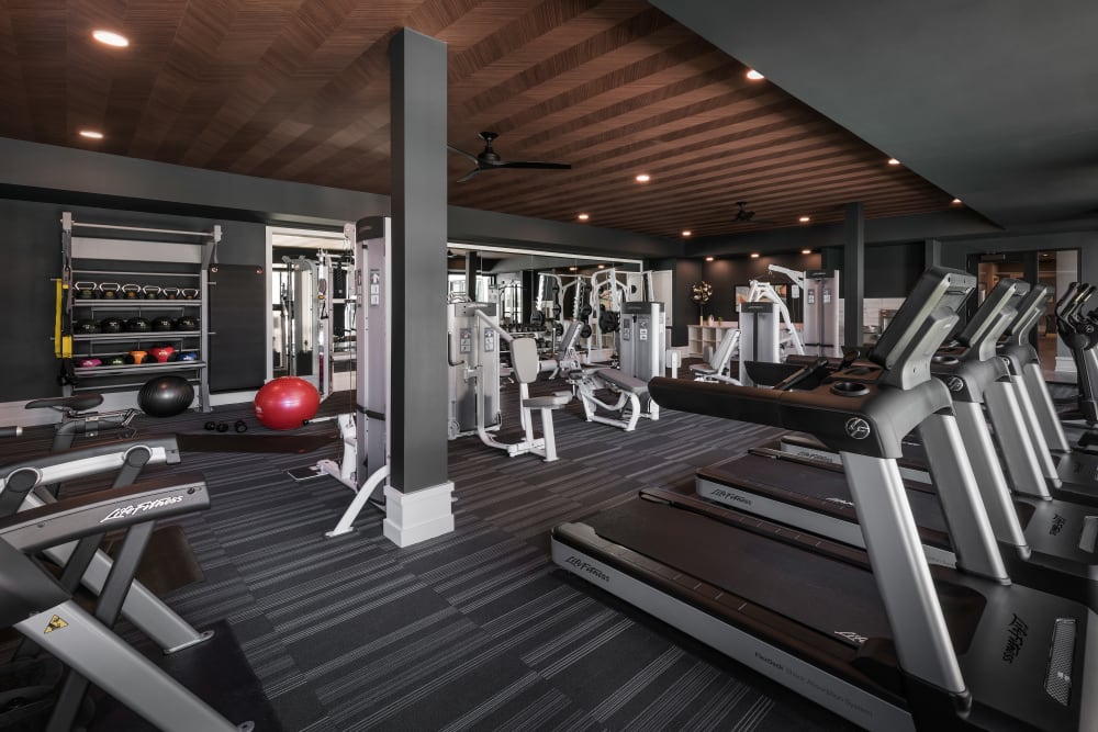 Onsite fitness center at The Astor at Osborn in Phoenix, Arizona