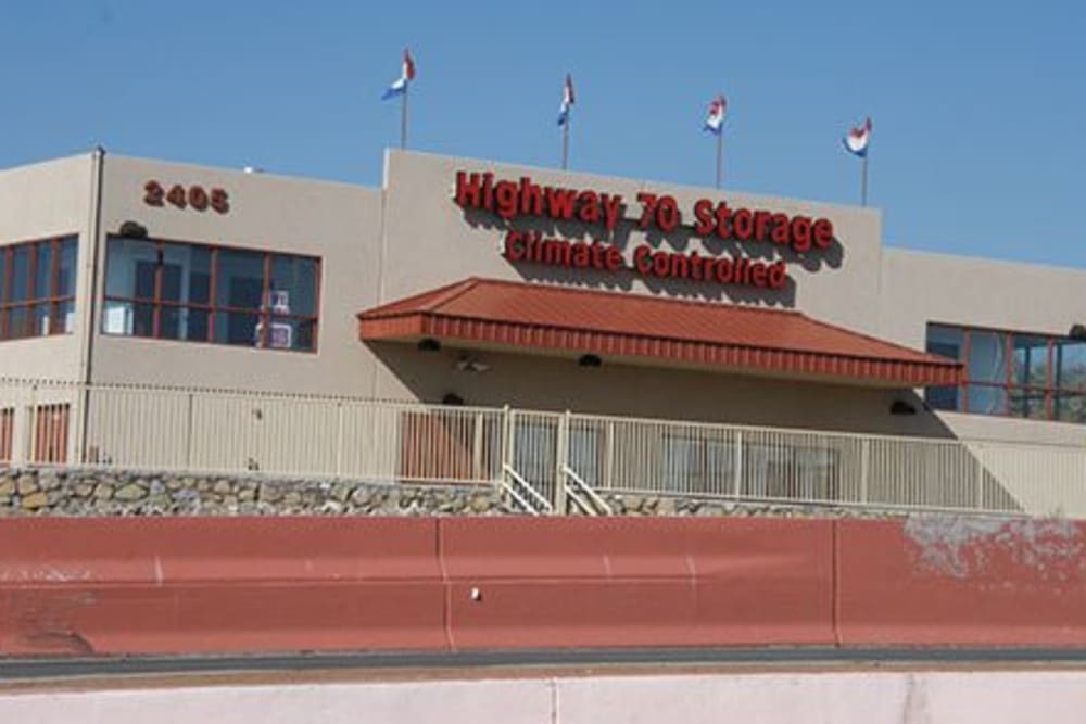 Exterior view of Highway 70 Self Storage in Las Cruces, New Mexico