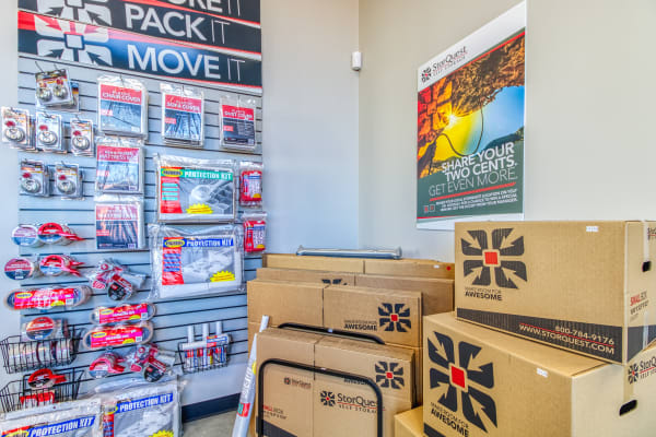 Merchandise at StorQuest Self Storage in Modesto, California