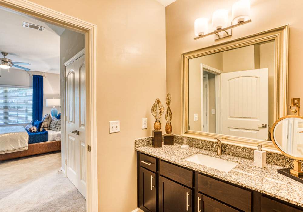 En suite bathroom at Hollybrook Ranch in Round Rock, Texas